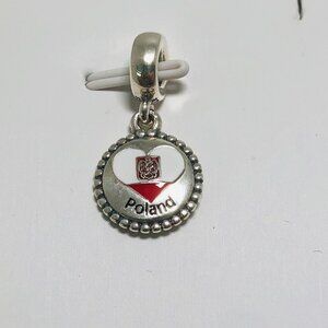☃️💕💕Pandora Poland Flag Exclusive Charm